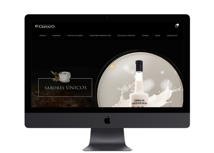 Diseño Web para Aguardientes Cervato