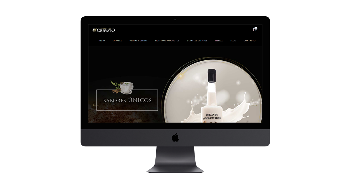 Diseño Web para Aguardientes Cervato