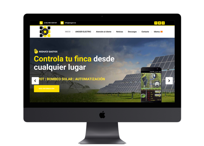 Diseño web para angser electric