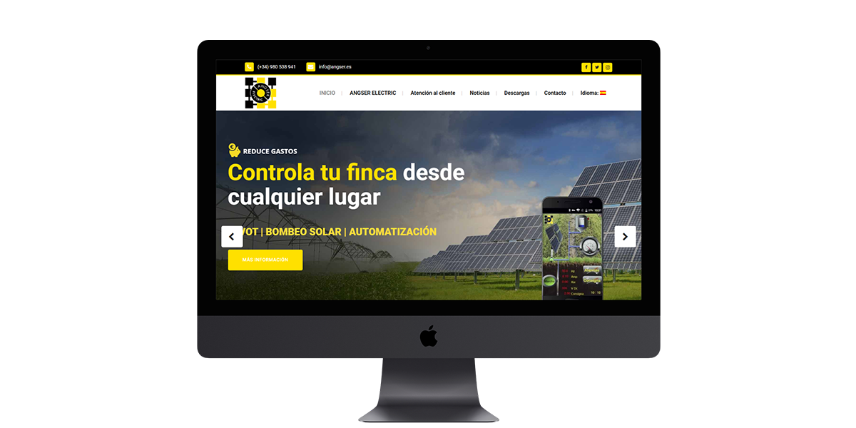 Diseño web para angser electric