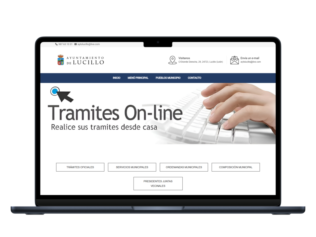 Diseño Web Ayuntamiento Lucillo