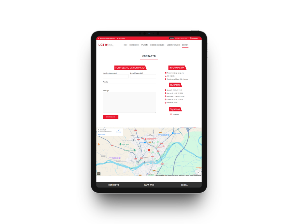 web fesp ugt zamora responsive