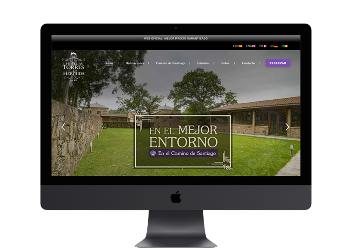 Diseño web Hotel As Torres Da Hermida