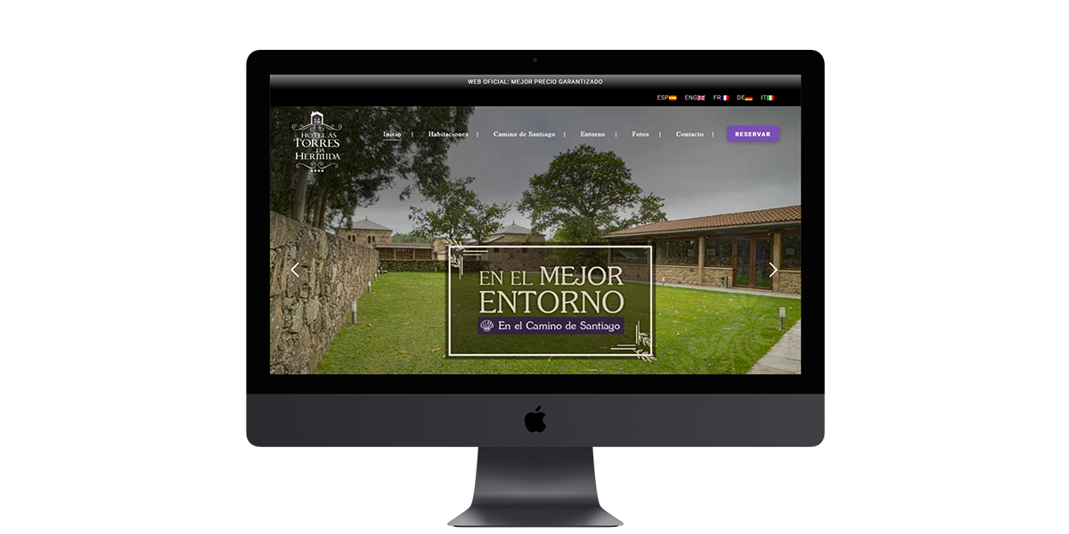 Diseño web Hotel As Torres Da Hermida