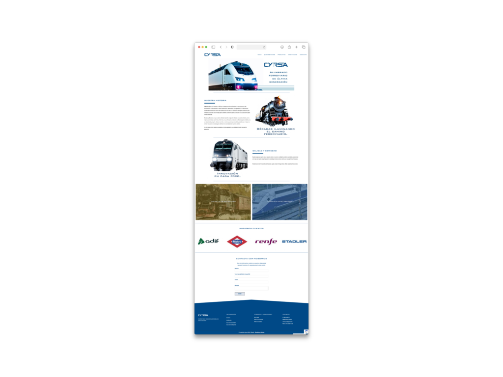 Diseño Web Industrias Cyrsa