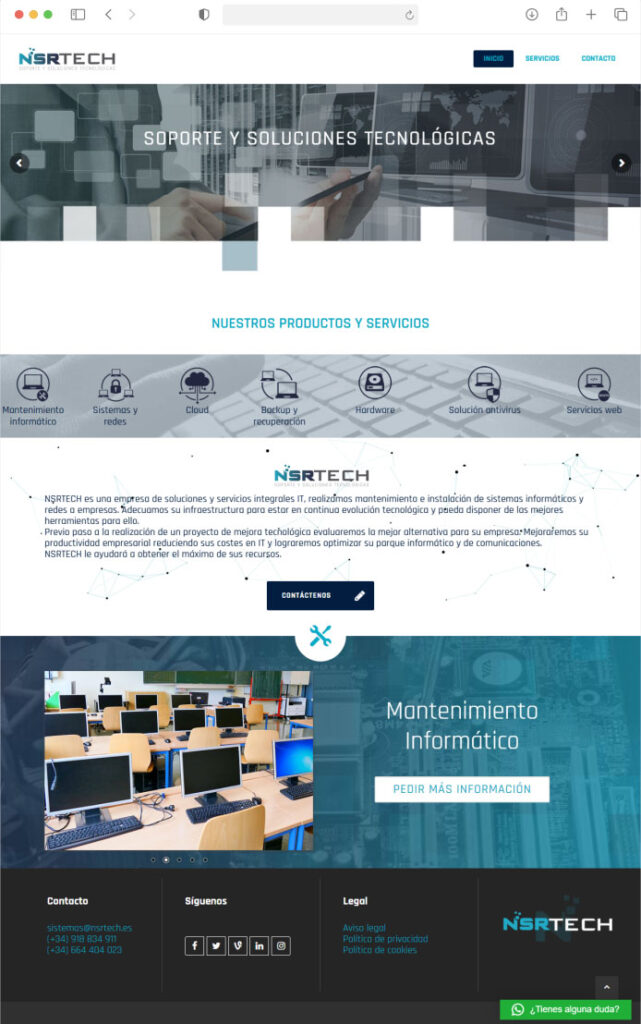 Diseño Web NSR TECH