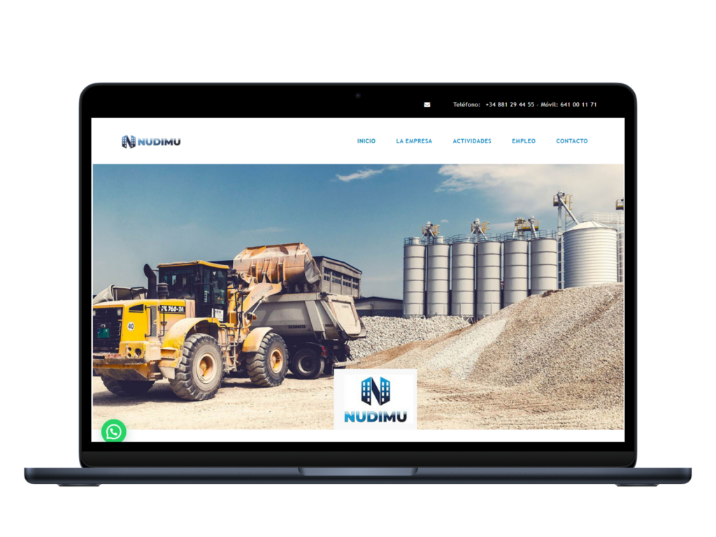 Diseño Web Nudimu portátil