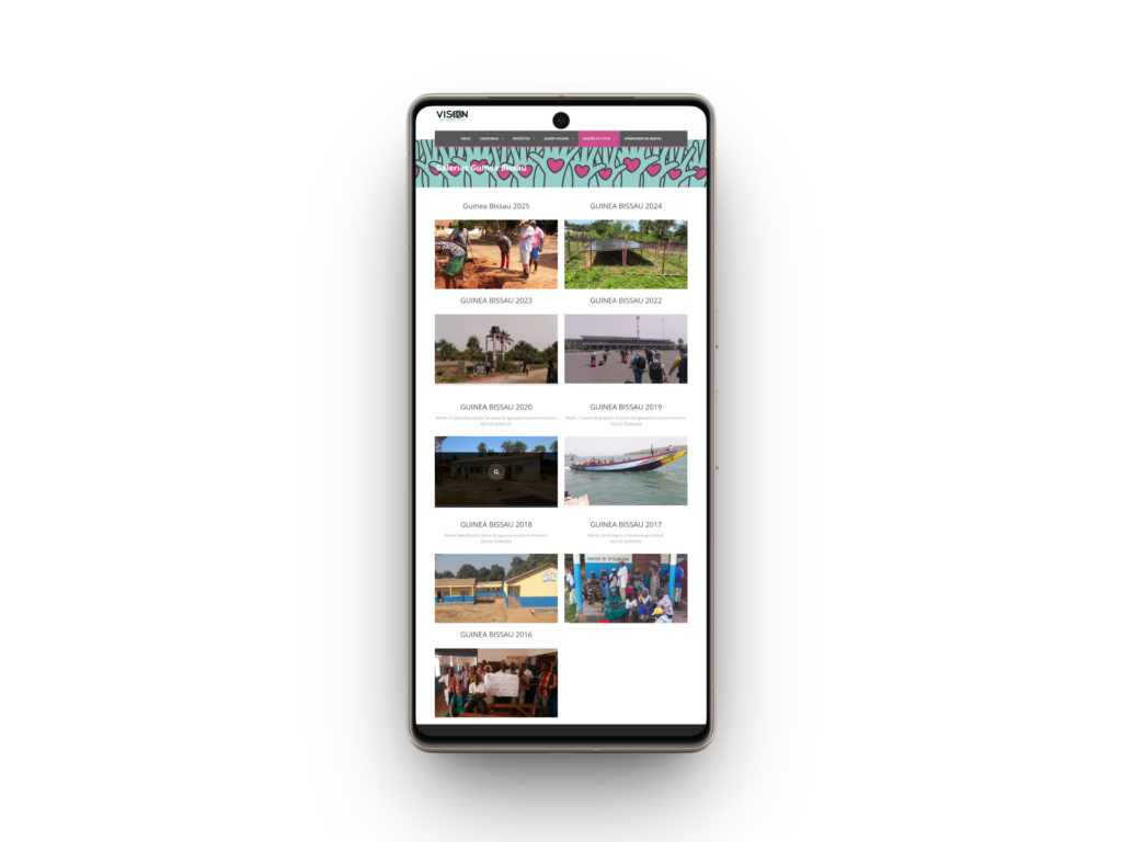 Web responsive vision solidaria ongd