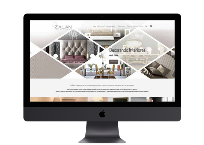 Diseño Web Zalan Interiorismo