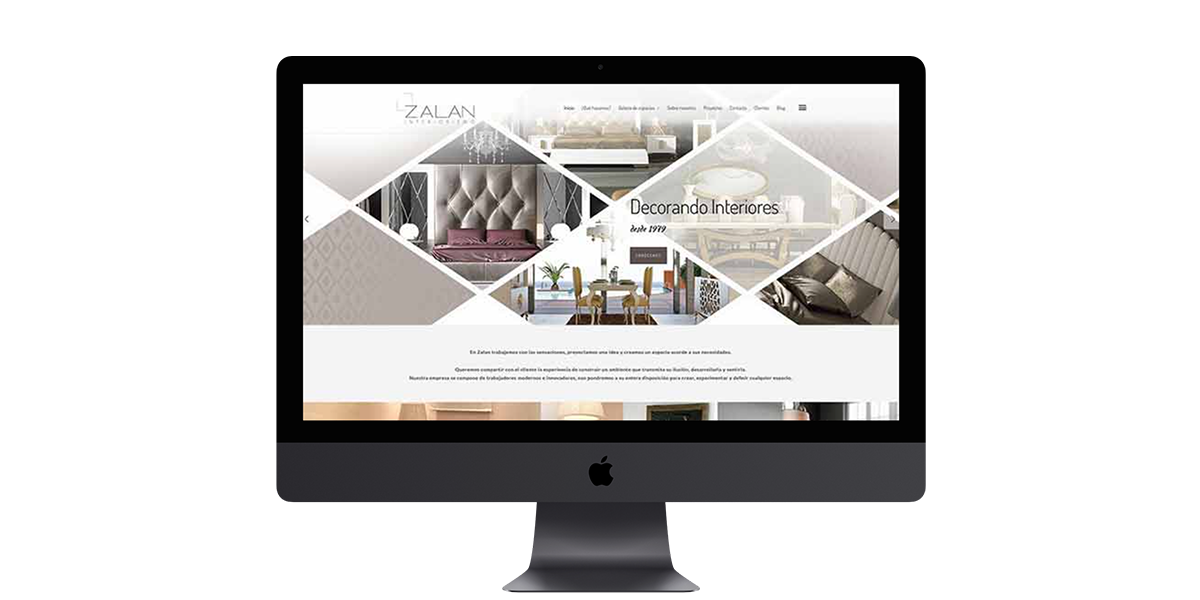 Diseño Web Zalan Interiorismo