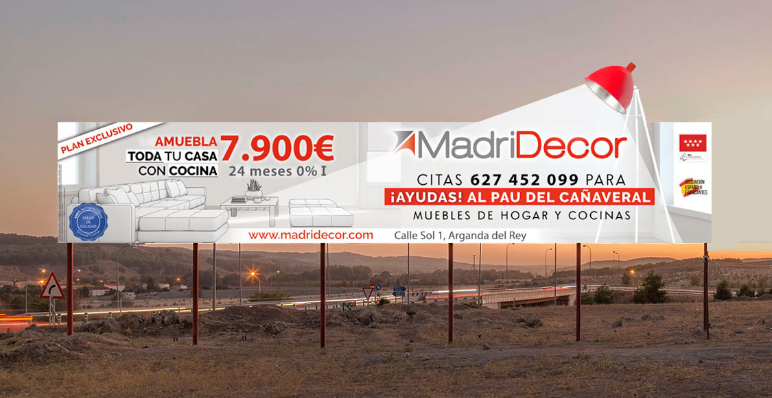 Diseno valla publicitaria Madridecor