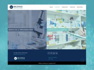 Página web para Milénica Healthcare